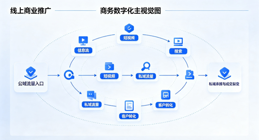 安吉县线上商业推广怎么做？全域流量闭环搭建与低成本转化实战指南
